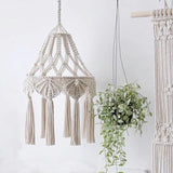 Abat-jour bohème en macramé