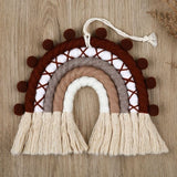 Arc en ciel bébé macramé