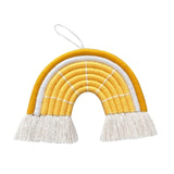 Arc en ciel macramé jaune