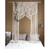 Arche mariage rideau macramé