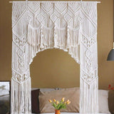 Arche mariage rideau macramé