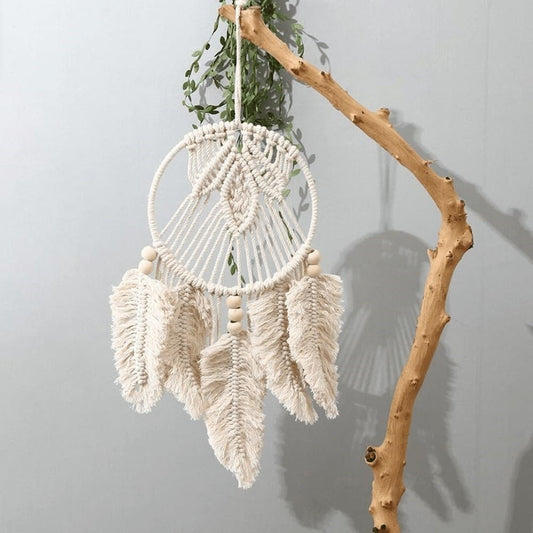 Attrape rêve artisanal macramé