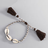 Bracelet macramé coquillage