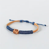 Bracelet macramé cuir