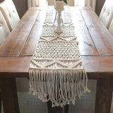 Chemin de table bohème macramé