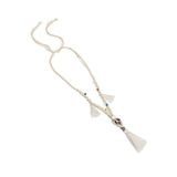 Collier en macramé avec perles