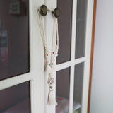 Collier en macramé avec perles