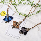 Collier style macramé