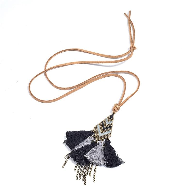 Collier style macramé