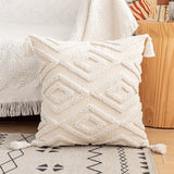 Coussin déco bohème macramé