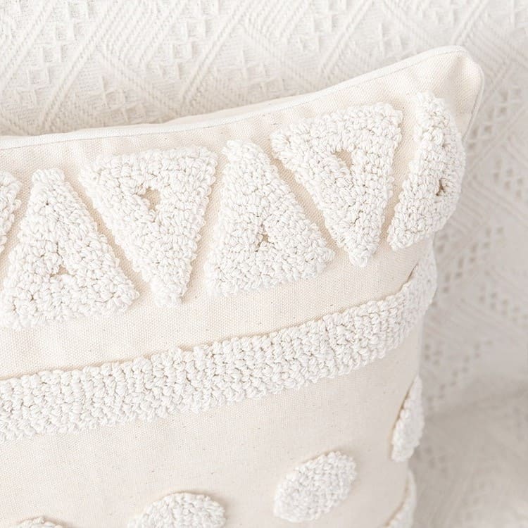 Coussin déco bohème macramé