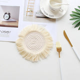 Dessous de verre bohème en macramé