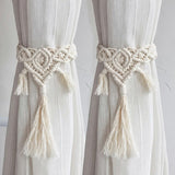 Embrasse rideau coton macramé