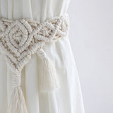 Embrasse rideau coton macramé
