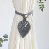 Embrasse rideau feuille macramé