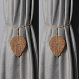 Embrasse rideau plume macramé