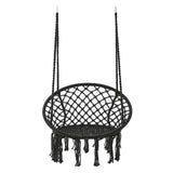 Fauteuil suspendu en macramé
