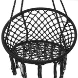 Fauteuil suspendu en macramé