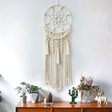 Grand capteur de rêve macramé
