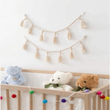 Guirlande macramé pompon