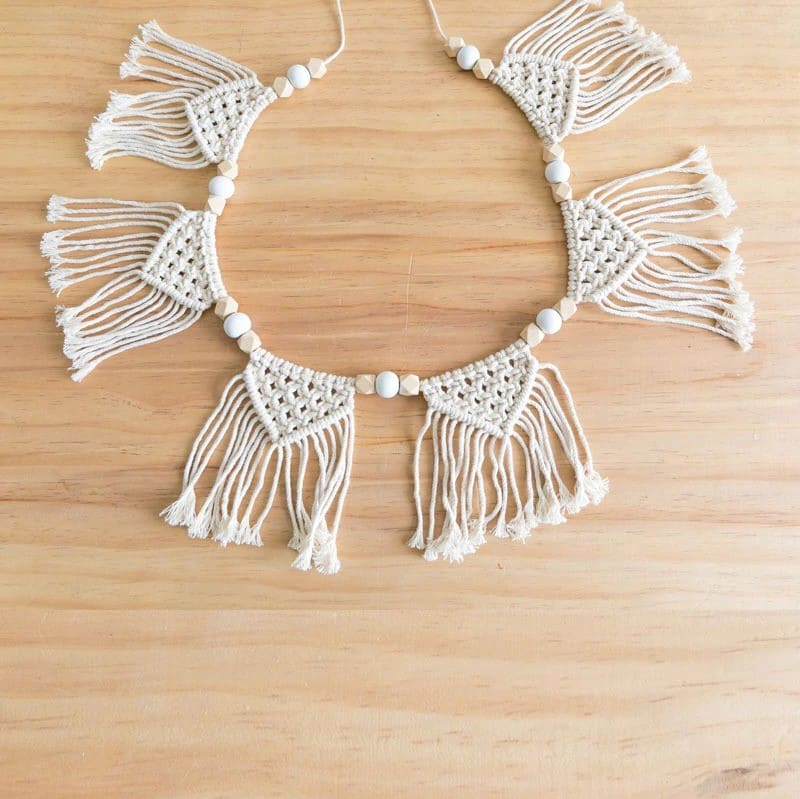 Guirlande bohème macramé