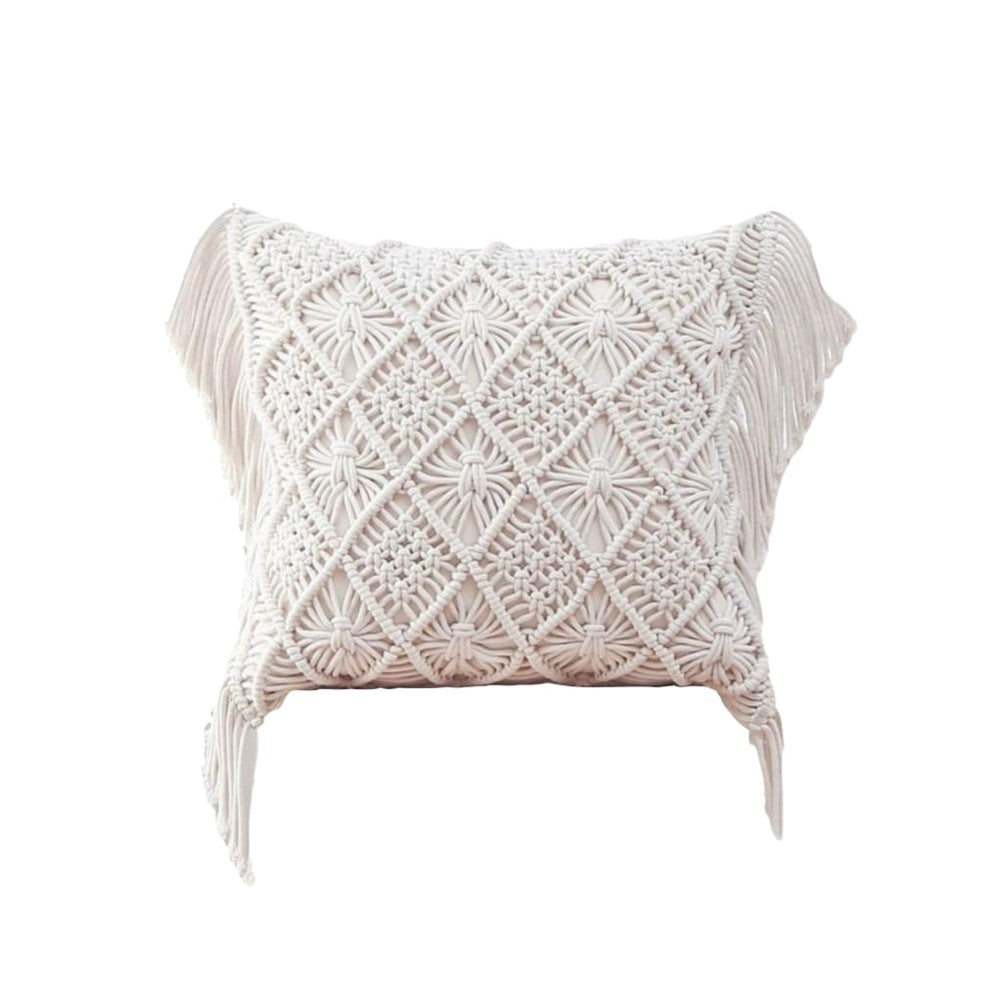 Housse de coussin 40x40 macramé
