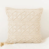 Grand coussin macramé