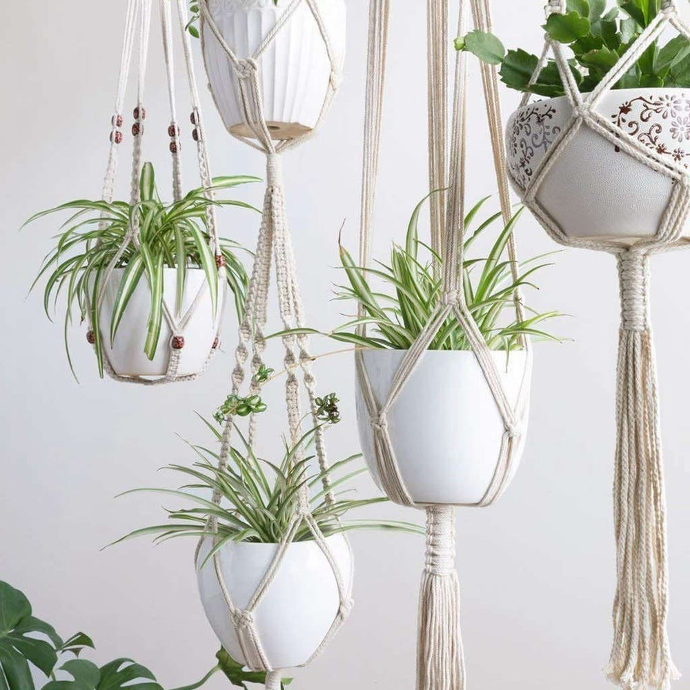 Lot de 4 suspensions macramé