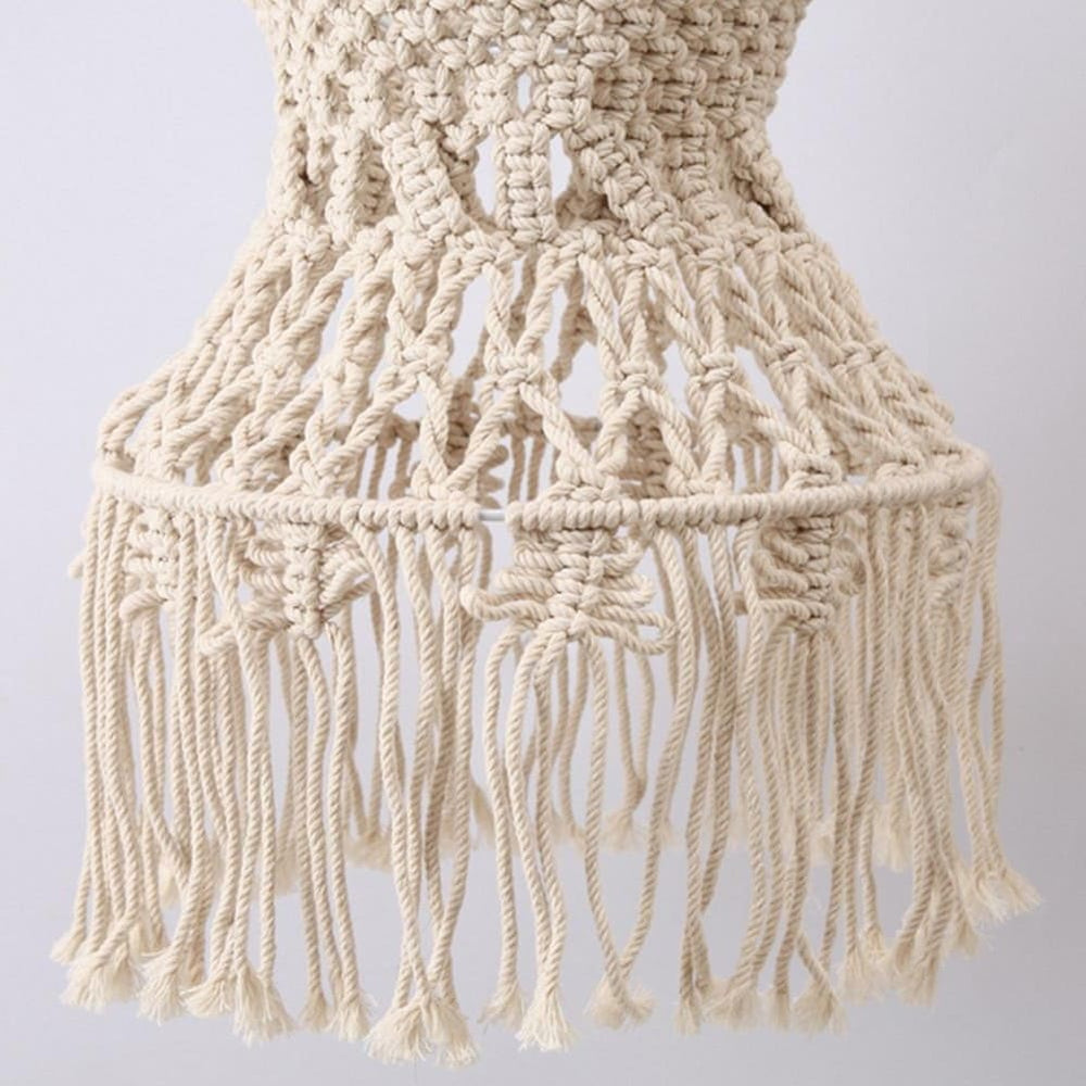 Luminaire suspendu macramé