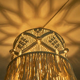 Lustre bohème en macramé