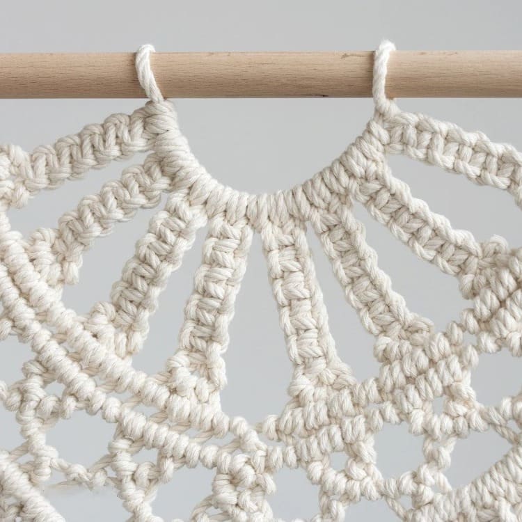 Macramé déco murale