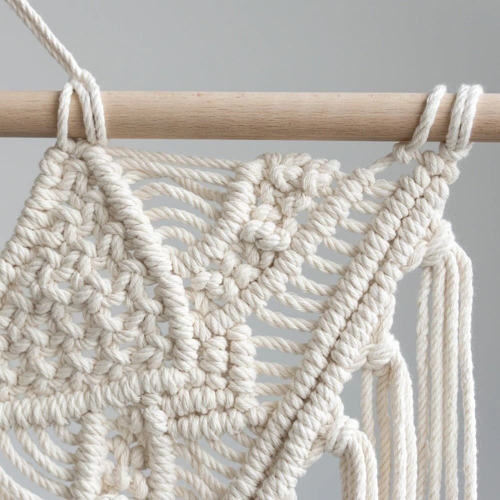 Macramé déco murale