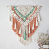 Macramé mural 2 couleurs