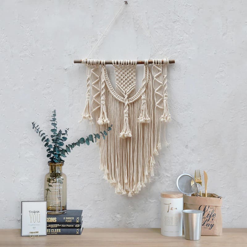 Macramé mural bohème