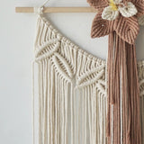 Macramé mural fleur