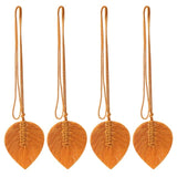 Macramé attache rideau feuille