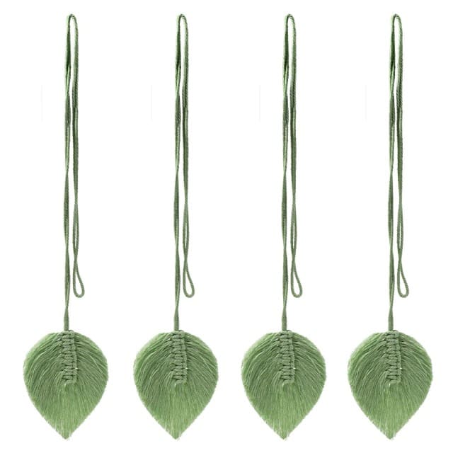 Macramé attache rideau feuille