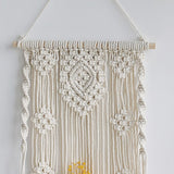 Macramé mural étagère