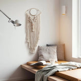 Macramé pour miroir