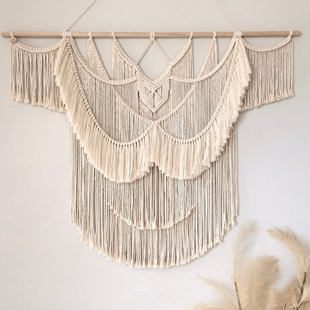 Macramé tête de lit bohème