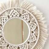 Miroir 35 cm macramé