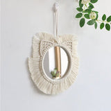 Miroir tour macramé