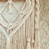 Ornement mural macramé bohème