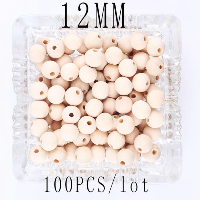 Perle en bois pour macramé