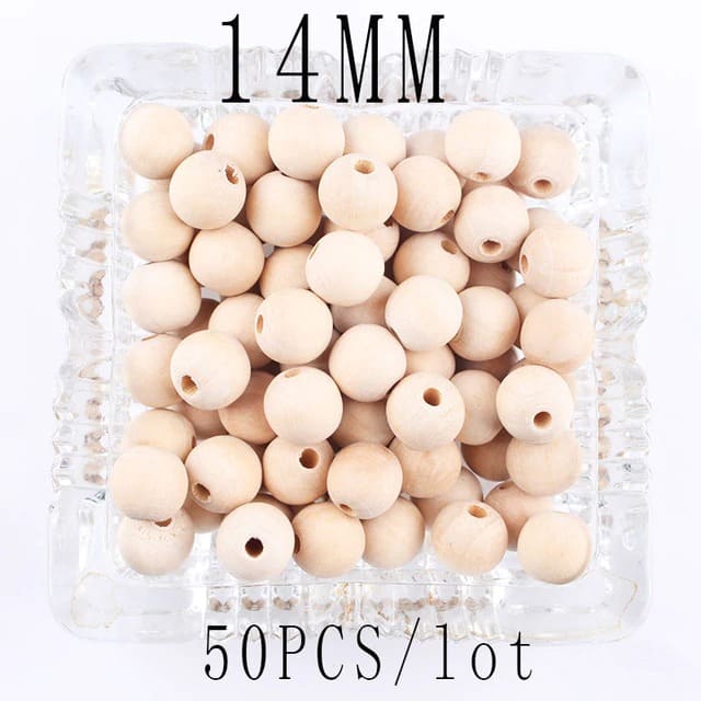 Perle en bois pour macramé