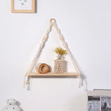 Petite étagère murale macramé