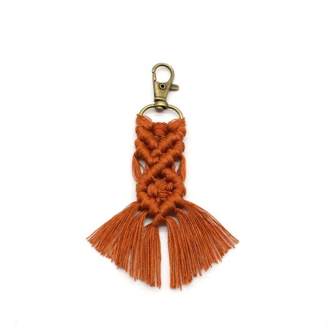 Petit porte-clé macramé
