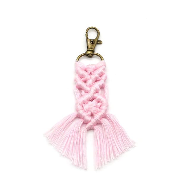 Petit porte-clé macramé