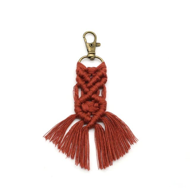 Petit porte-clé macramé