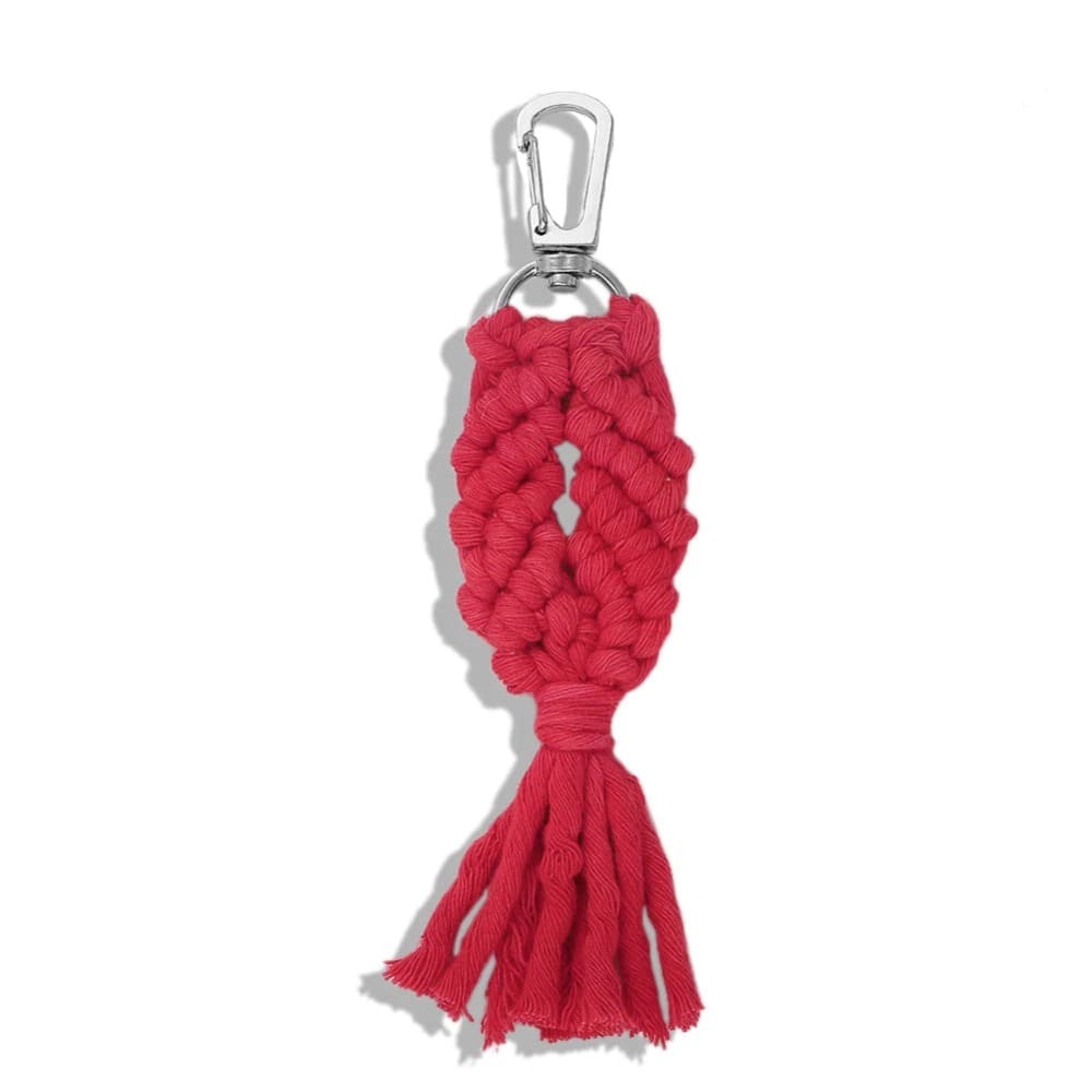 Porte-clé macramé couleur